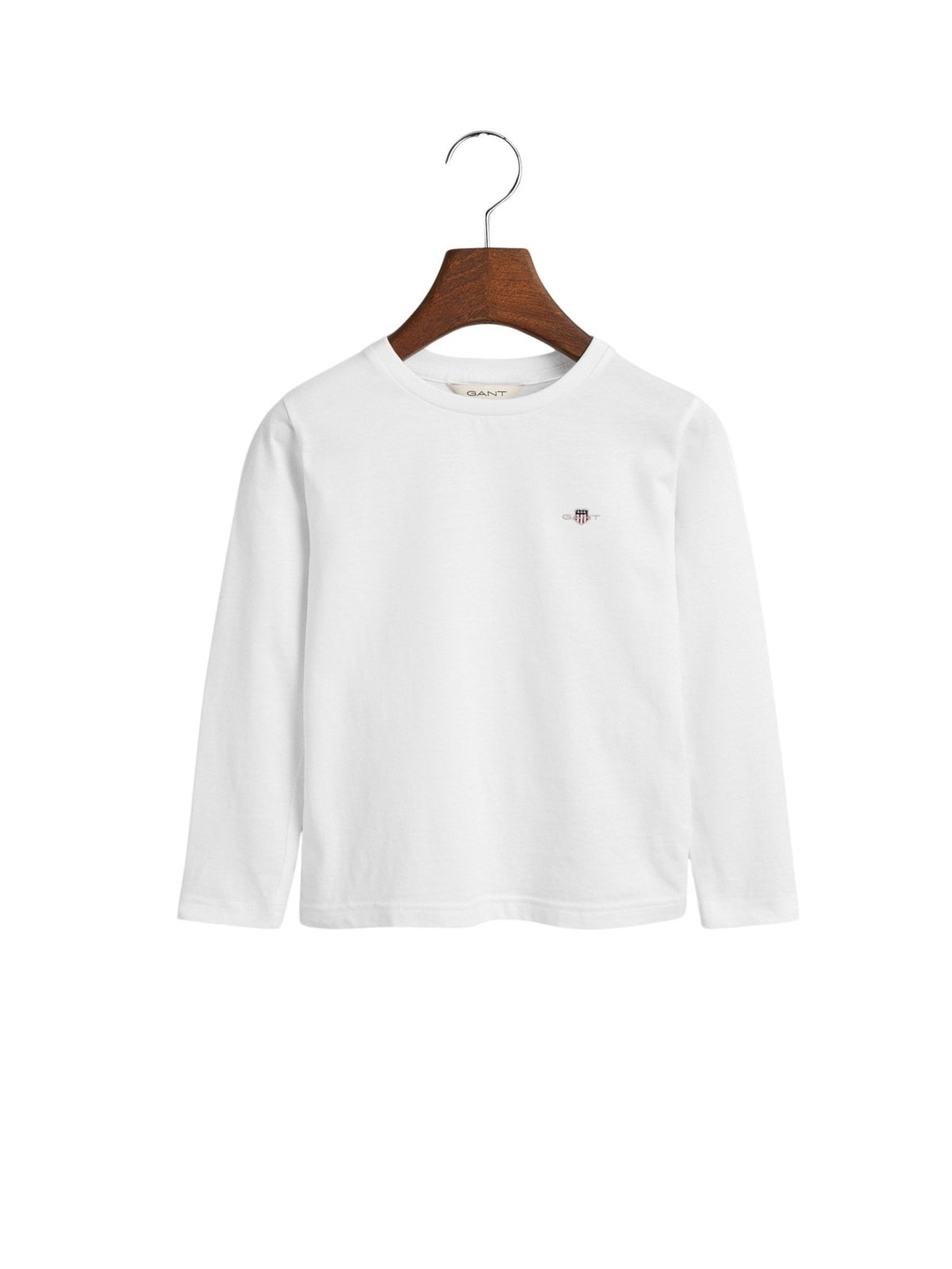 T-shirt Manga Comprida Branco para Menino - GANT