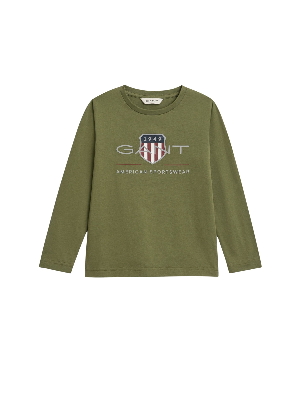 T-shirt Manga Comprida Azeitona para Menino - GANT