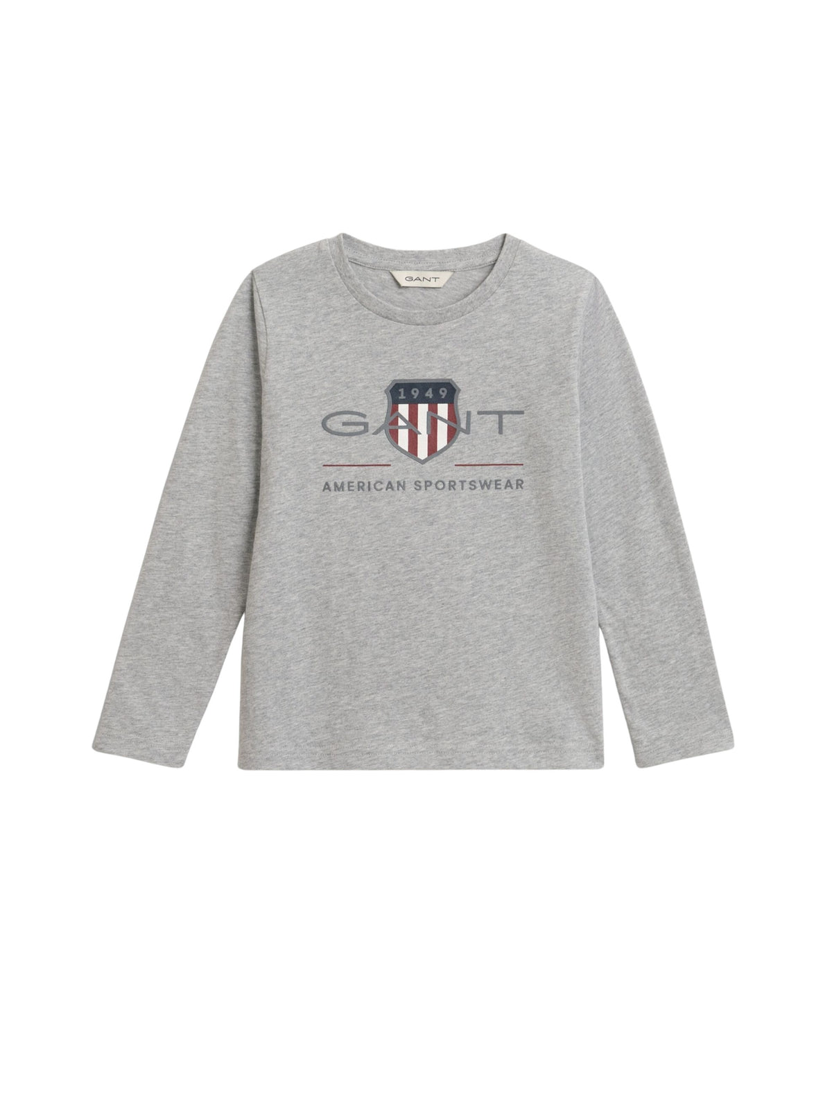 T-shirt Manga Comprida Cinza para Menino - GANT