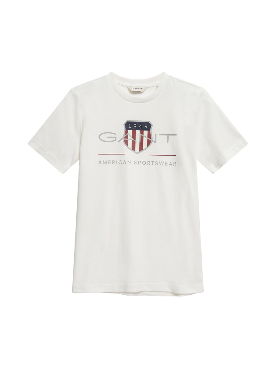 T-Shirt Branco para Bebé Menino - GANT