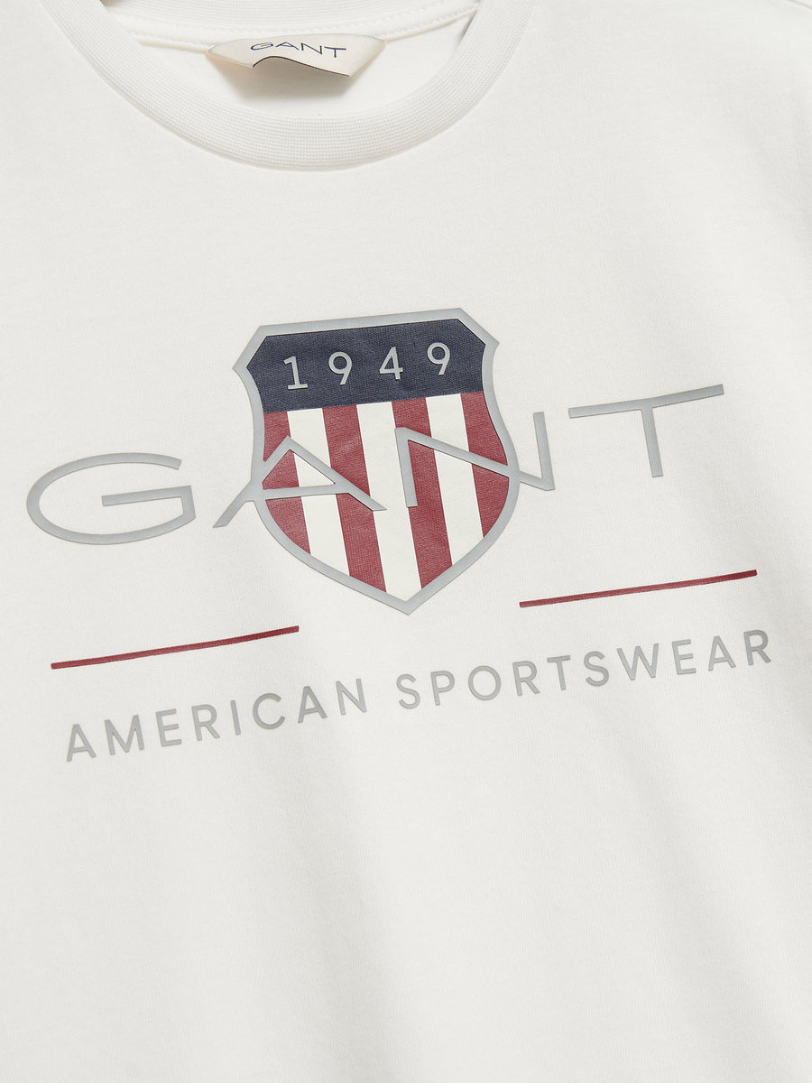 T-Shirt Branco para Menino - GANT