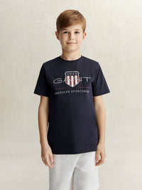 T-Shirt Marinho para Menino - GANT