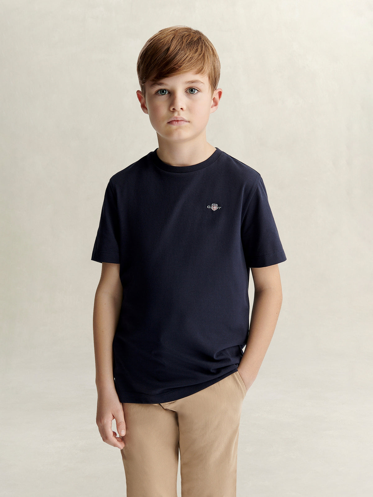 T-Shirt Marinho para Menino - GANT
