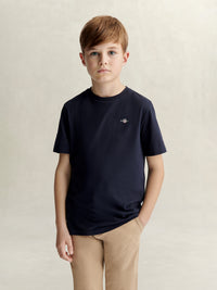 T-Shirt Marinho para Menino - GANT