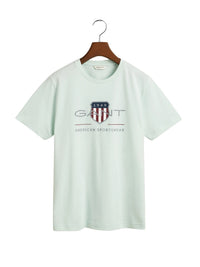 T-Shirt Verde Água para Menino - GANT