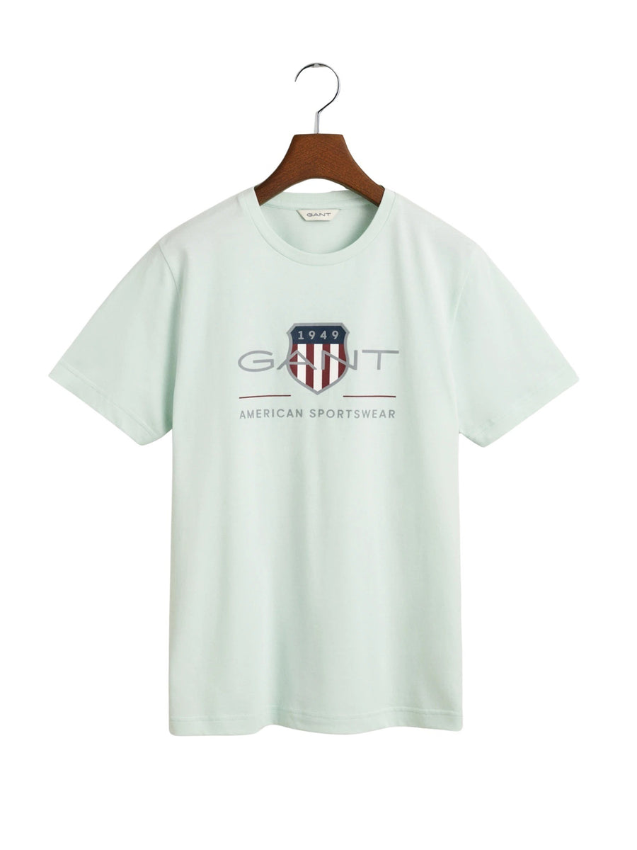 T-Shirt Verde Água para Menino - GANT