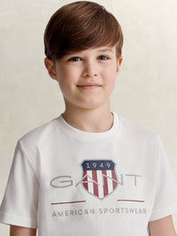 T-Shirt Branco para Menino - GANT