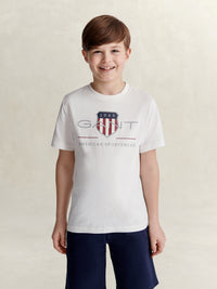T-Shirt Branco para Menino - GANT