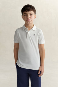 Polo Branco para Menino - GANT