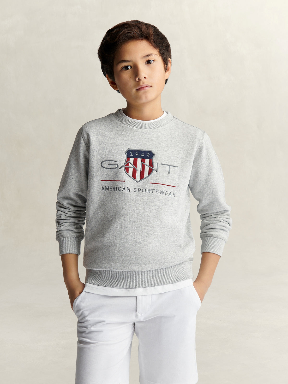 Sweat-shirt Cinza para Menino - GANT