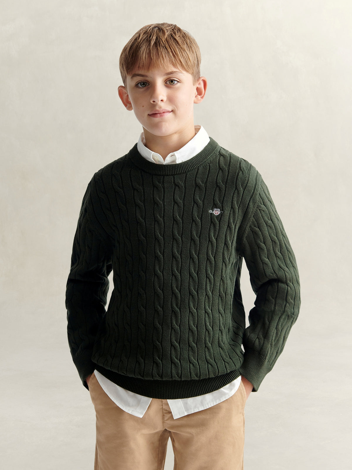 Camisola Verde Escuro para Menino - GANT
