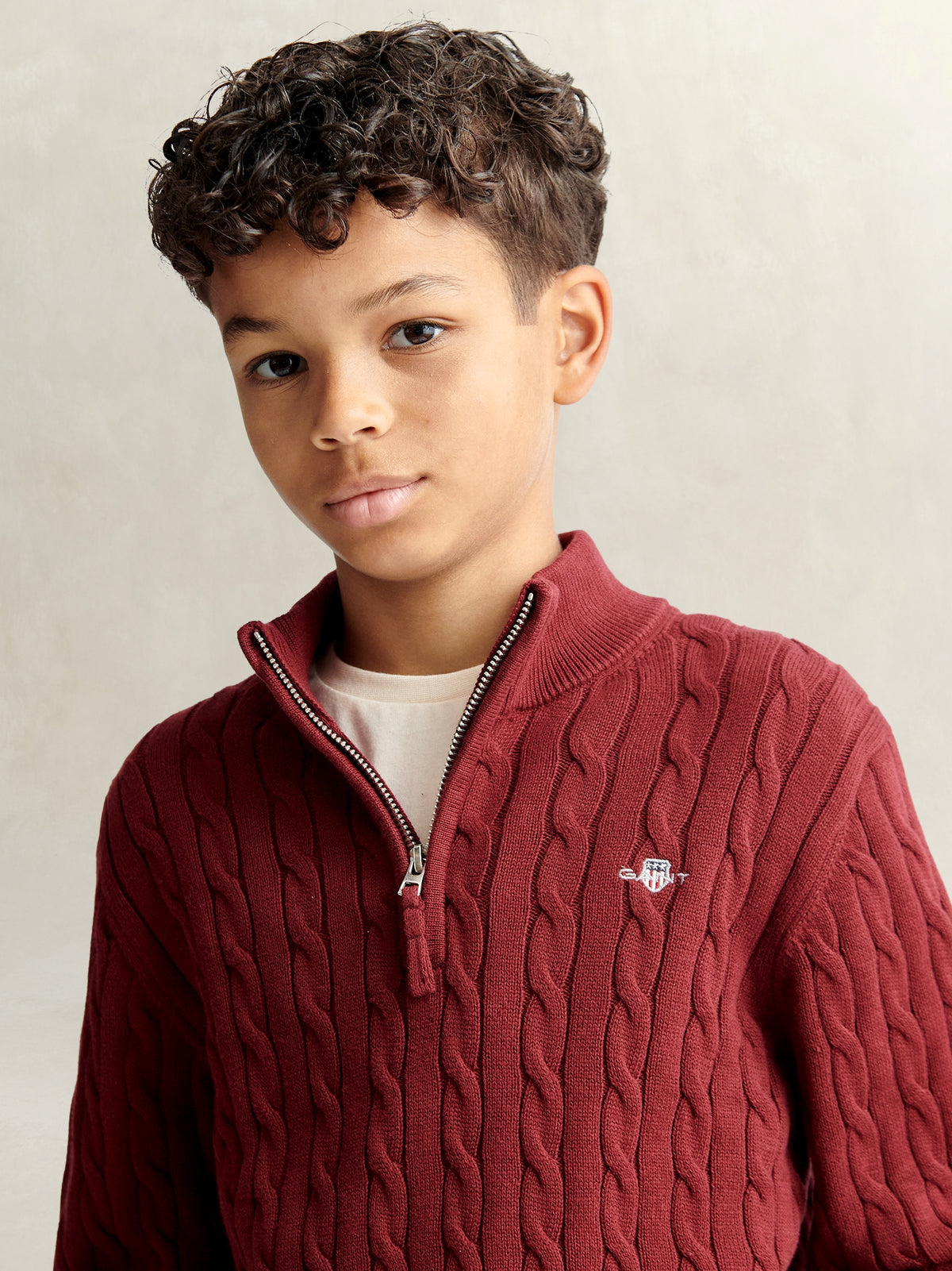 Camisola Bordeaux para Menino - GANT