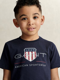 T-Shirt Marinho para Bebé Menino - GANT