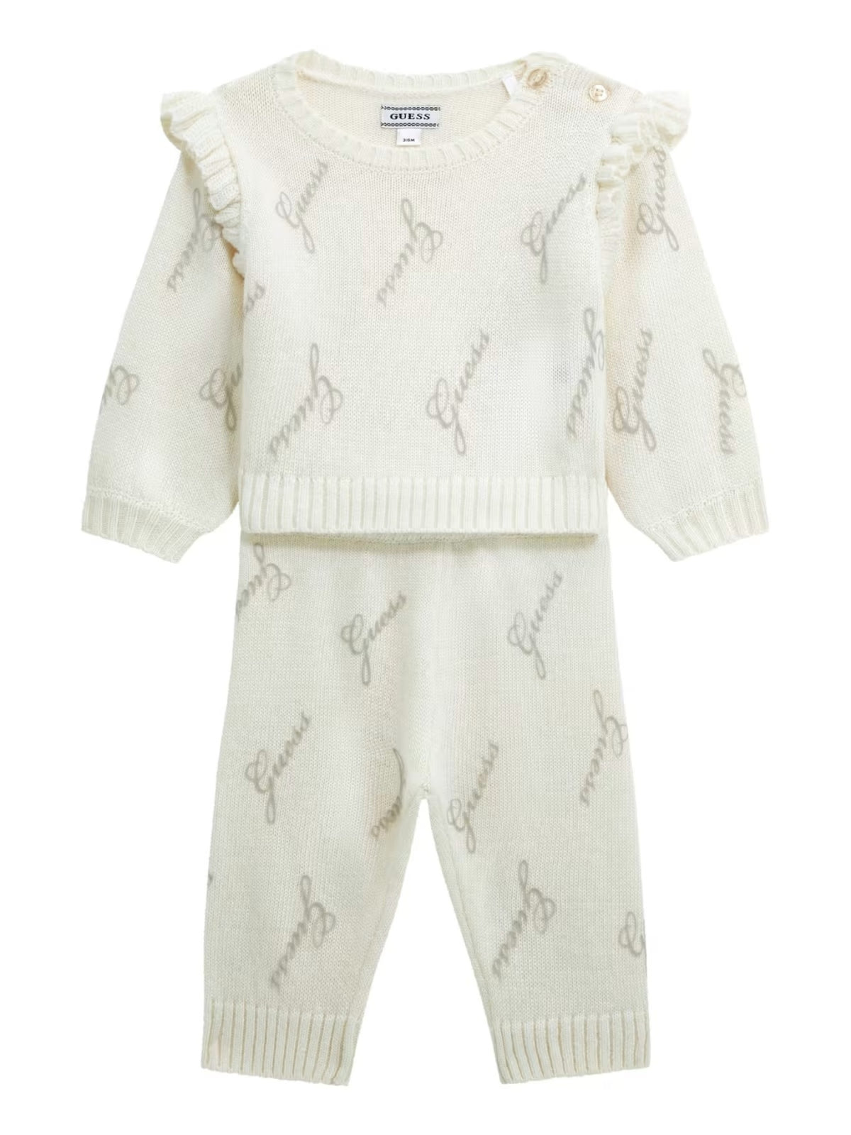 Conjunto Creme / Pérola para Bebé Menina - GUESS