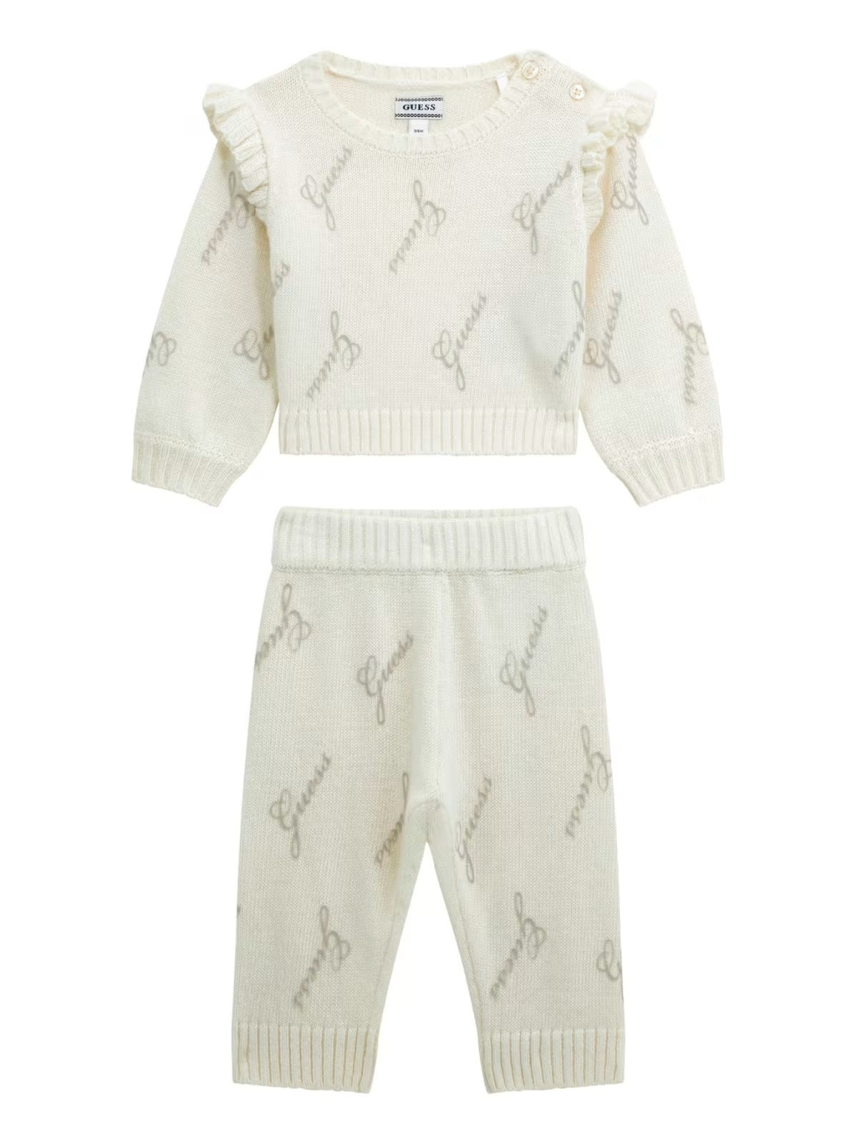 Conjunto Creme / Pérola para Bebé Menina - GUESS
