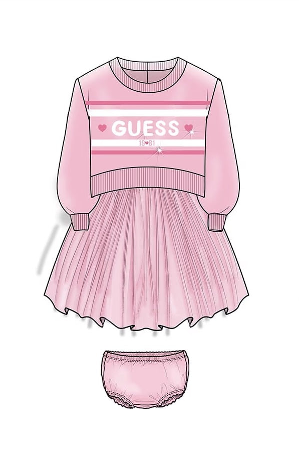 Vestido Rosa para Bebé Menina - GUESS