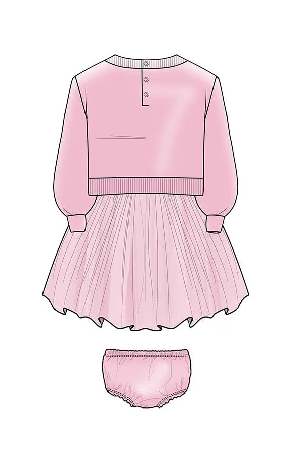 Vestido Rosa para Bebé Menina - GUESS