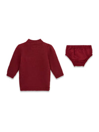 Vestido Vermelho Escuro para Bebé Menina - GUESS