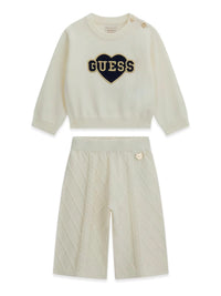 Conjunto Creme / Pérola para Bebé Menina - GUESS