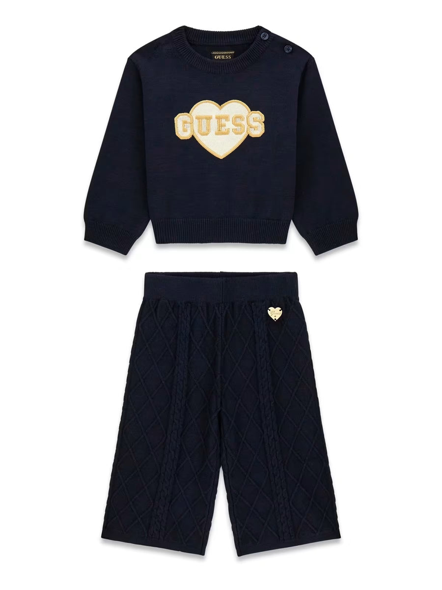 Conjunto Marinho para Bebé Menina - GUESS