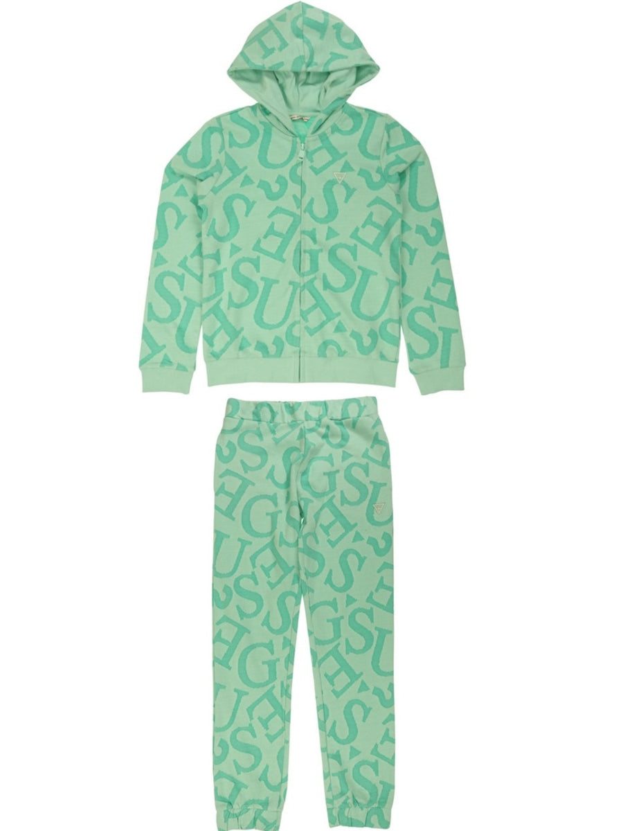 Fatos de Treino Verde Água para Menina - GUESS