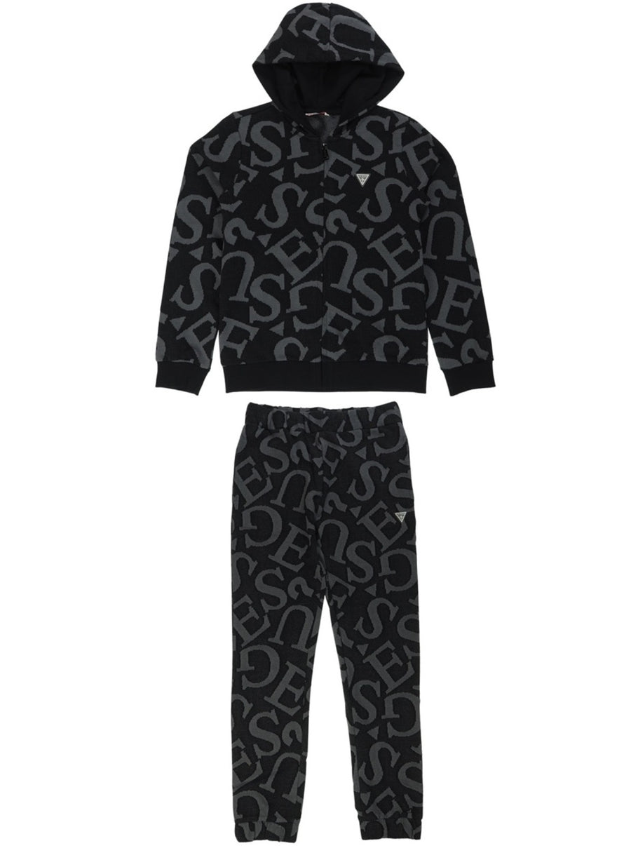 Fatos de Treino Preto para Menina - GUESS