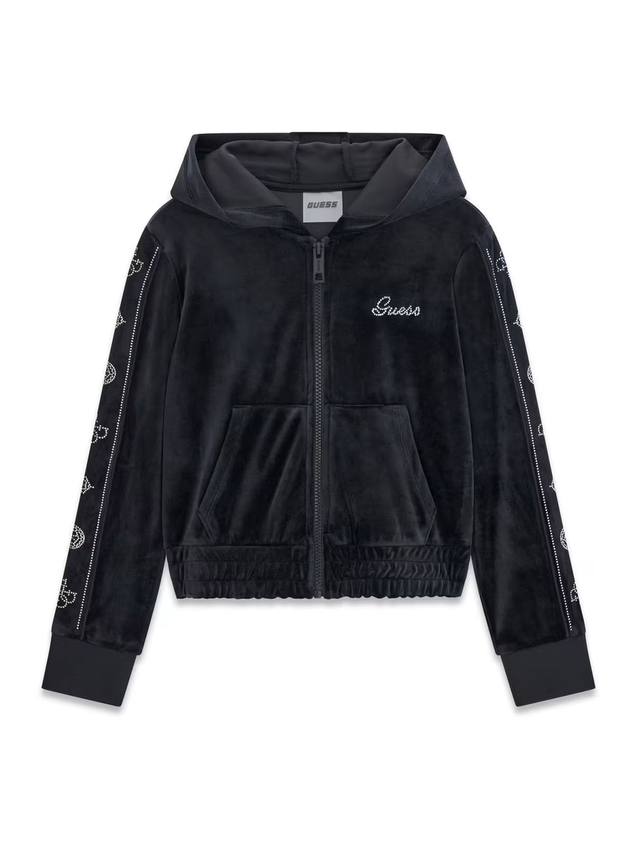 Fatos de Treino Preto para Menina - GUESS