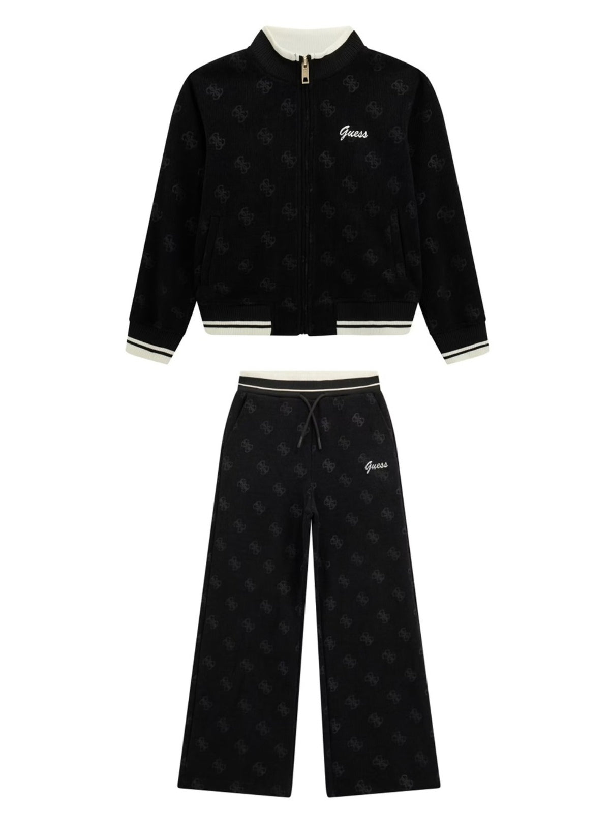 Fatos de Treino Preto para Menina - GUESS