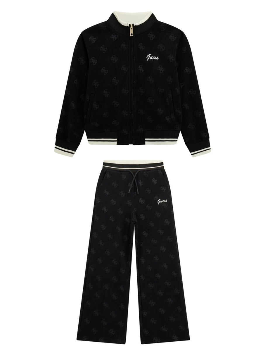 Fatos de Treino Preto para Menina - GUESS