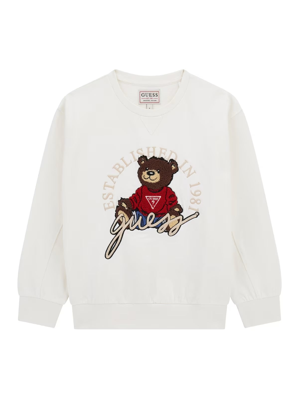 Sweat-shirt Creme / Pérola para Menina - GUESS