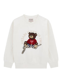Sweat-shirt Creme / Pérola para Menina - GUESS