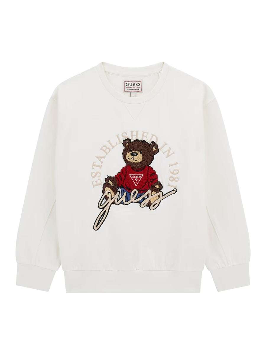 Sweat-shirt Creme / Pérola para Menina - GUESS