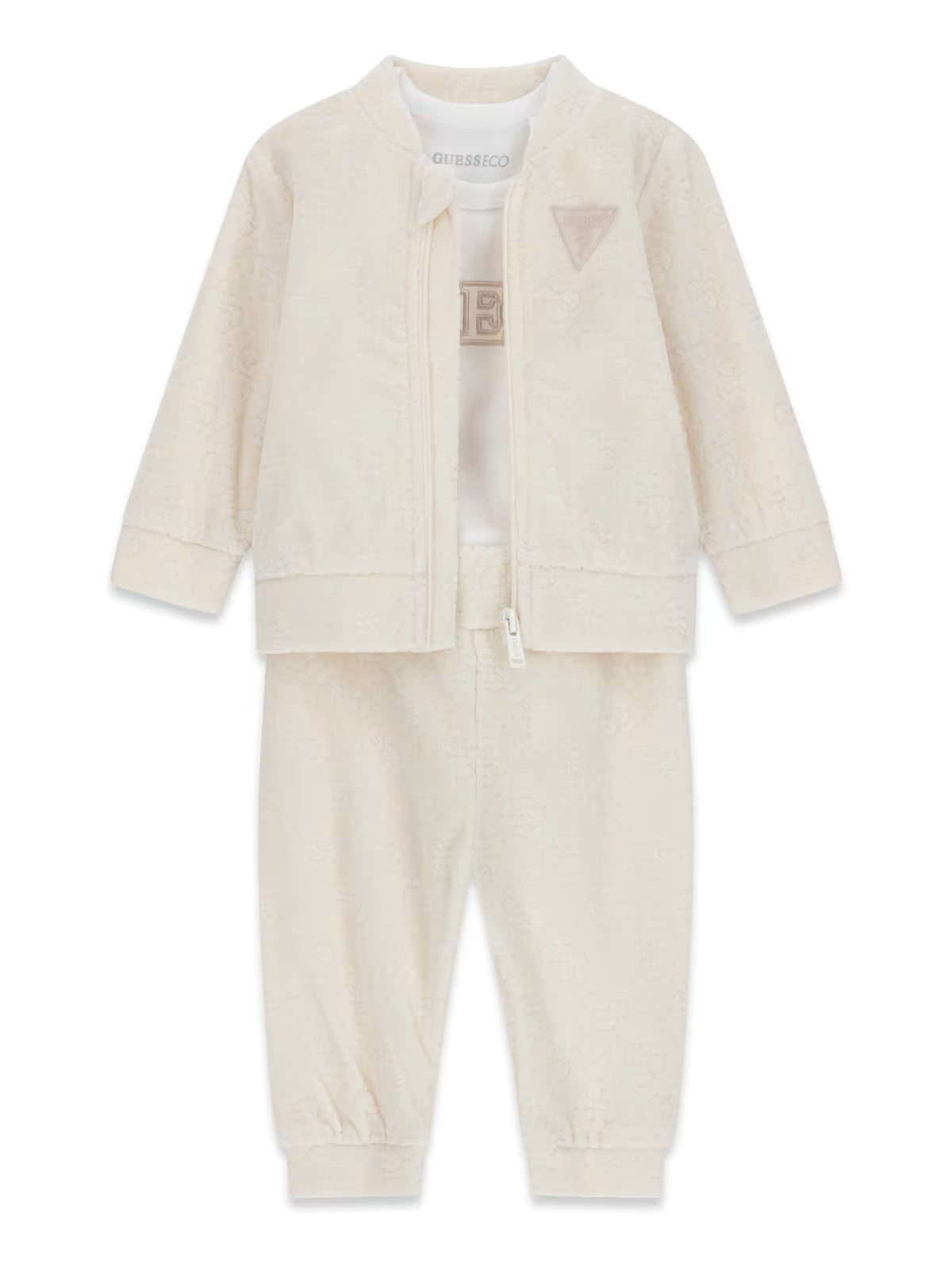 Conjunto Creme / Pérola para Bebé Menina - GUESS