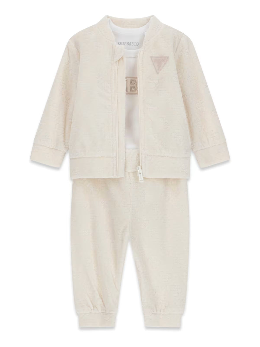 Conjunto Creme / Pérola para Bebé Menina - GUESS