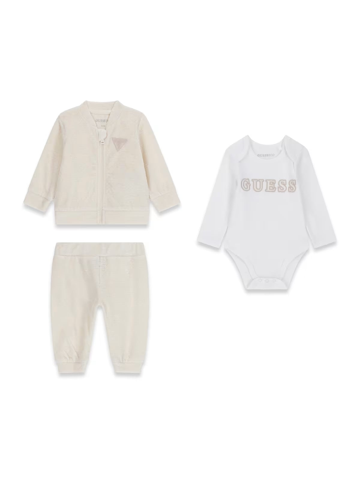 Conjunto Creme / Pérola para Bebé Menina - GUESS