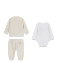 Conjunto Creme / Pérola para Bebé Menina - GUESS