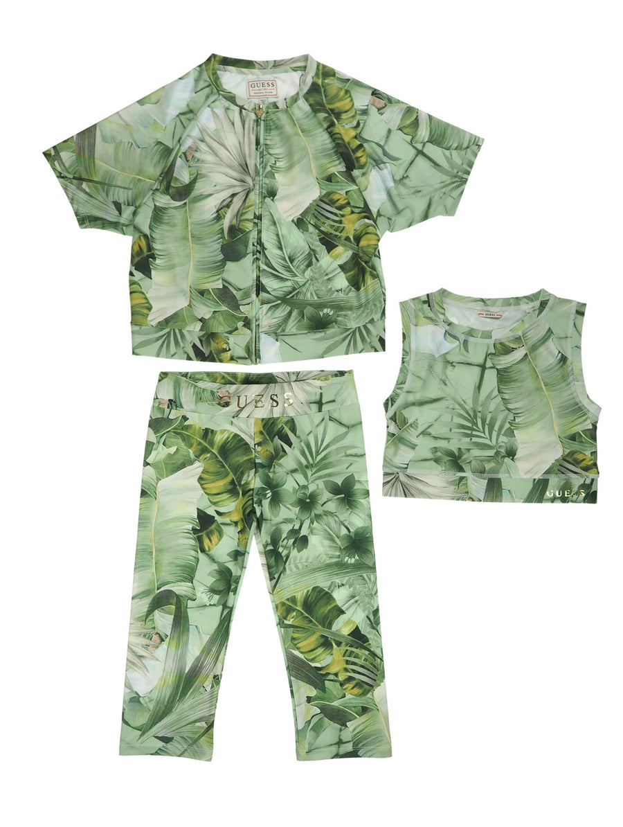Conjunto 3 peças Verde para Menina - GUESS