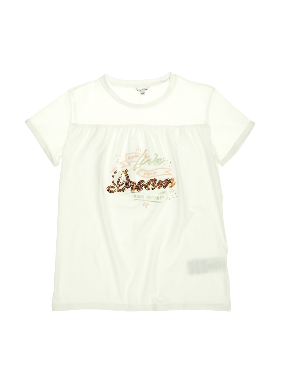T-Shirt Branco para Menina - GUESS