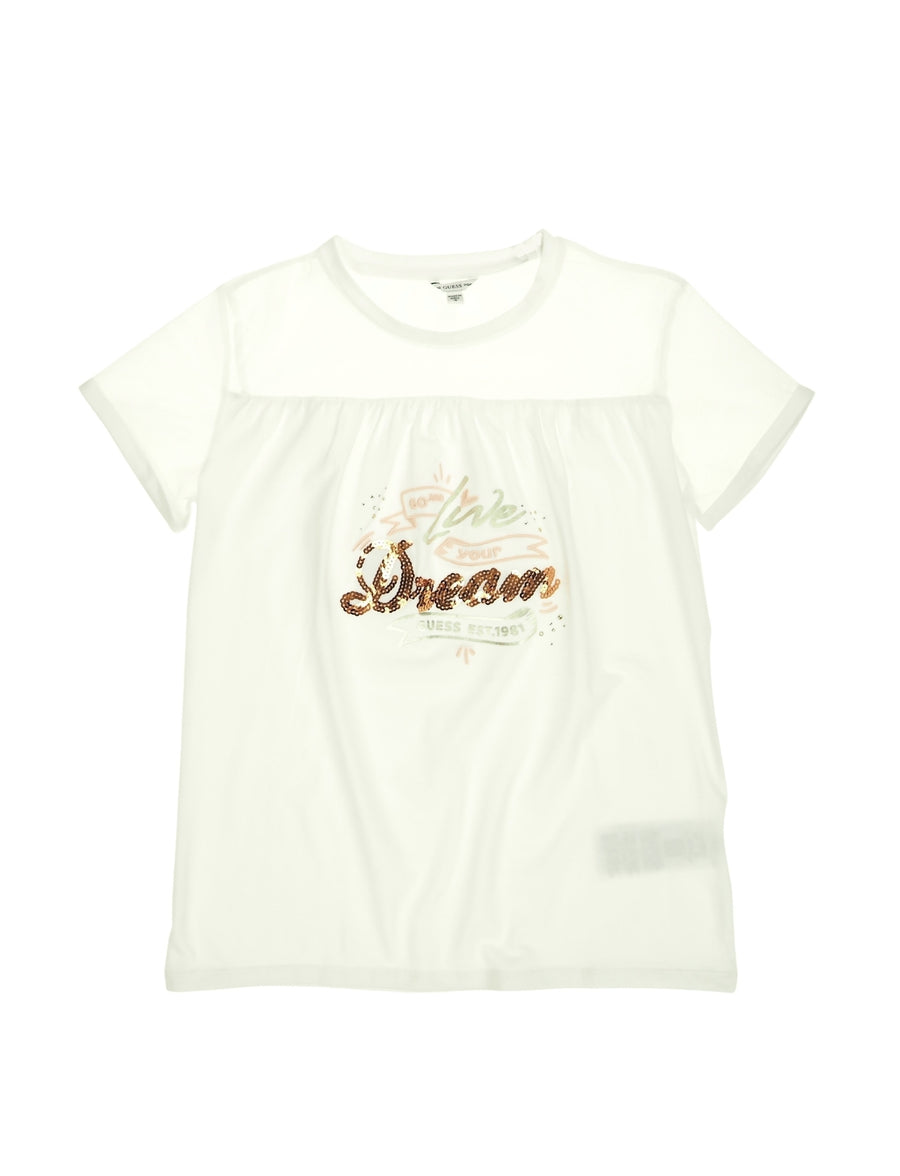 T-Shirt Branco para Menina - GUESS