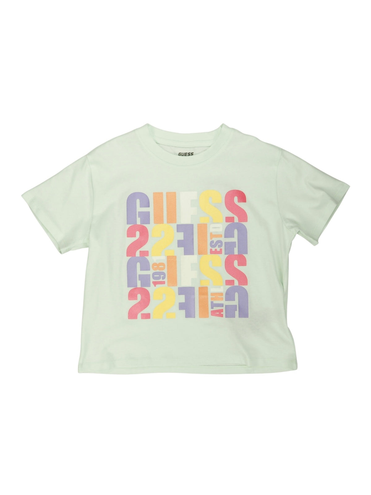 T-Shirt Verde Água para Menina - GUESS