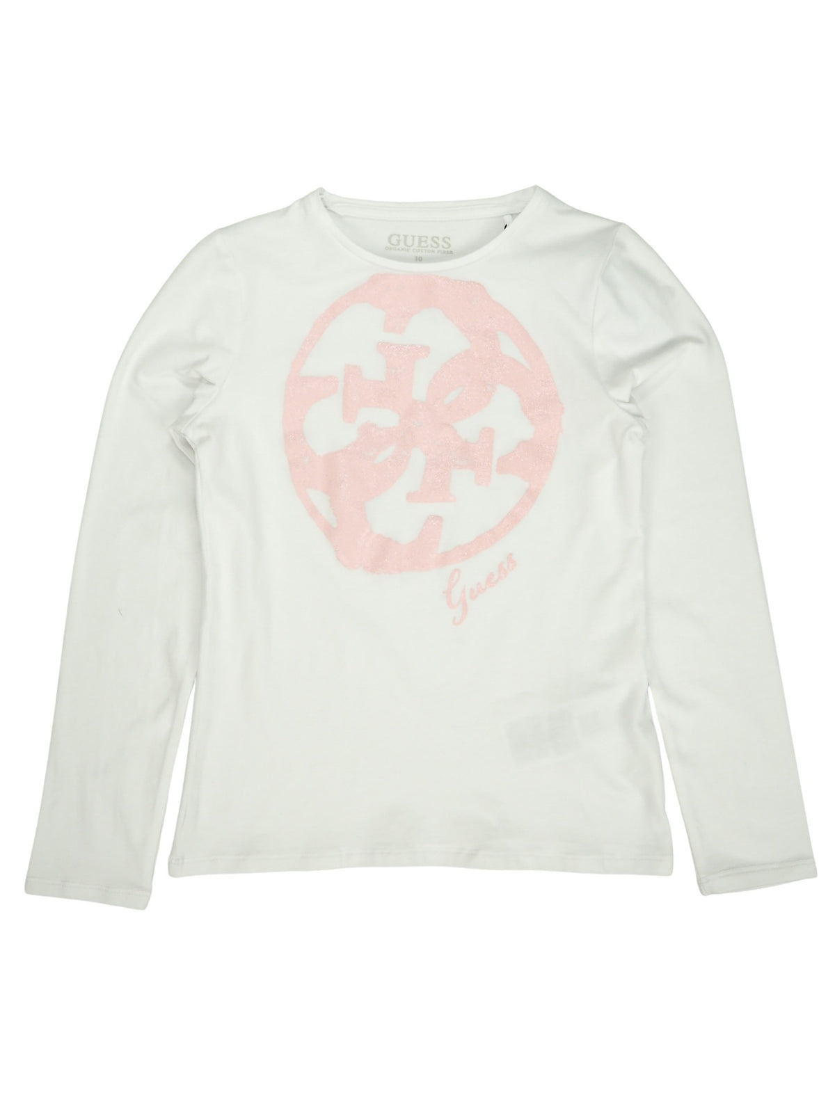 T-shirt Manga Comprida Branco para Menina - GUESS