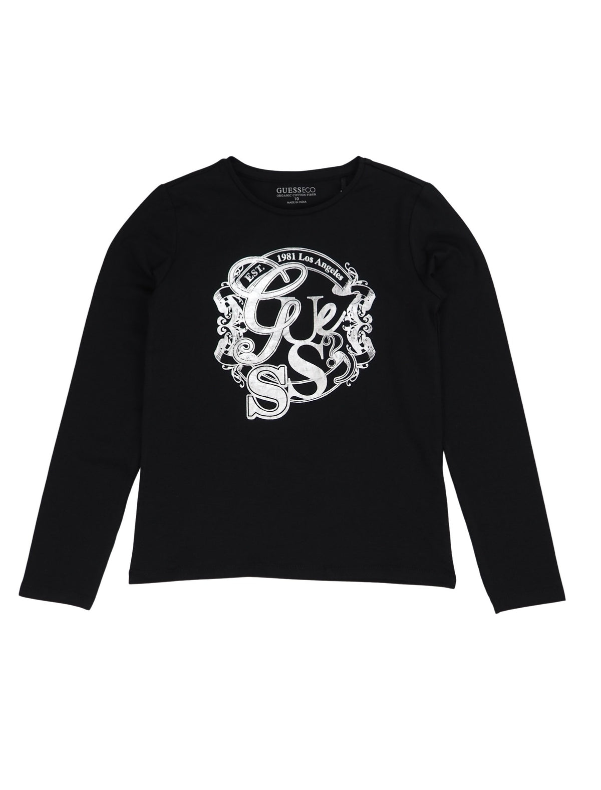 T-shirt M. Comp. Preto para Menina - GUESS