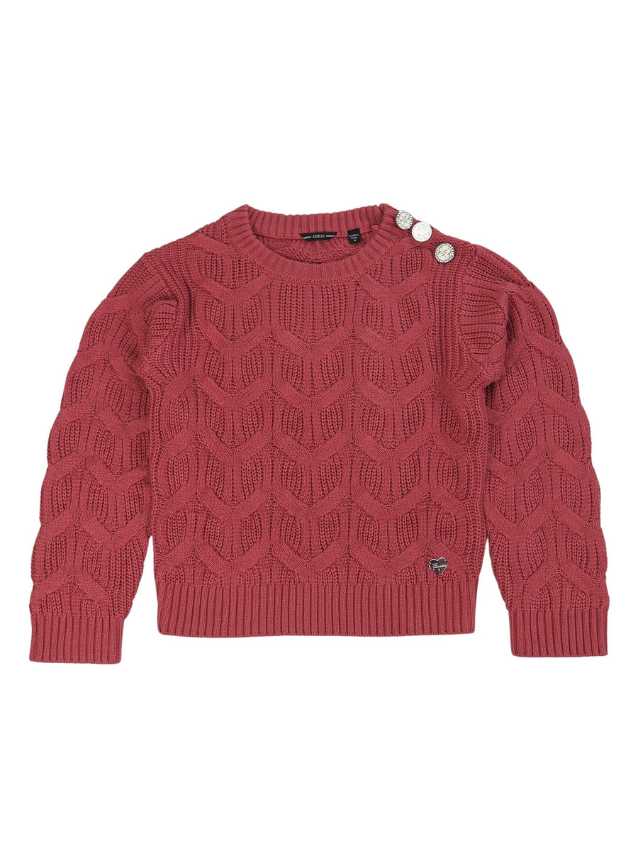 Camisola Rosa Velho para Menina - GUESS