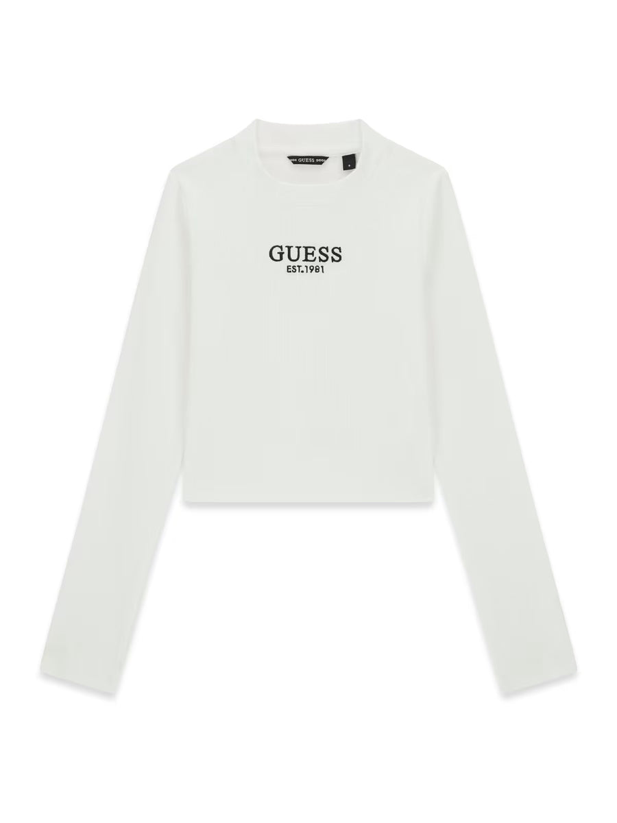 T-shirt M. Comp. Branco para Menina - GUESS
