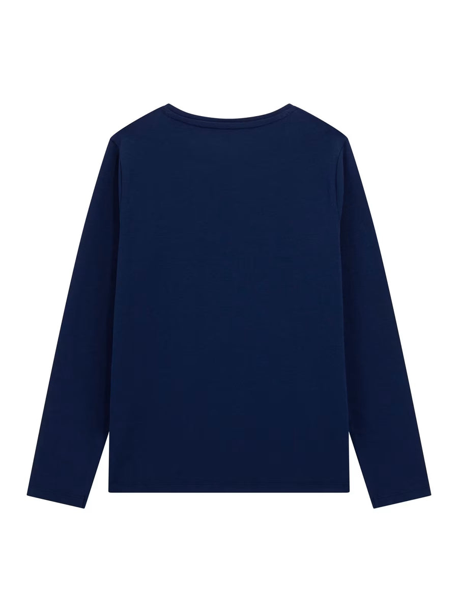 T-shirt M. Comp. Marinho para Menina - GUESS