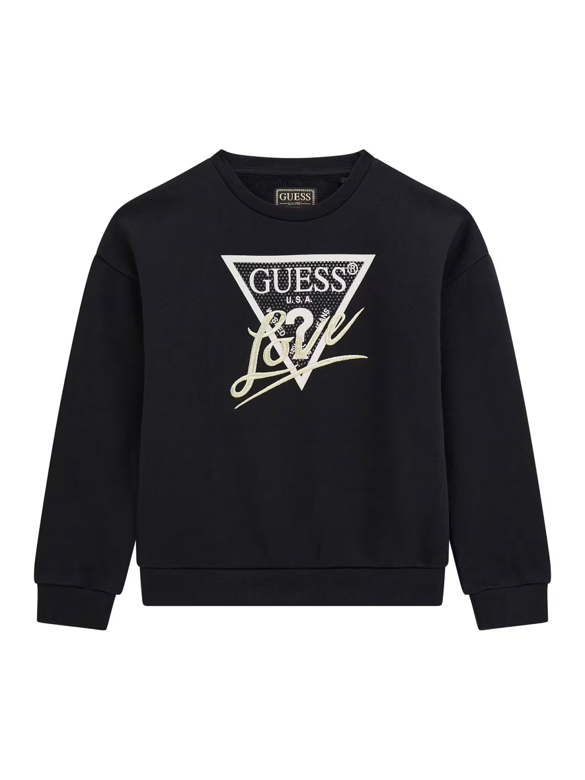 Sweat-shirt Preto para Menina - GUESS