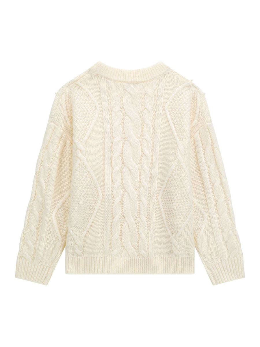 Camisola Creme / Pérola para Menina - GUESS