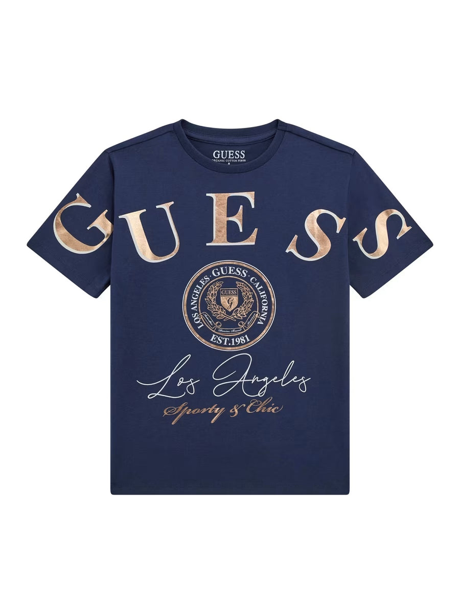 T-shirt Marinho para Menina - GUESS