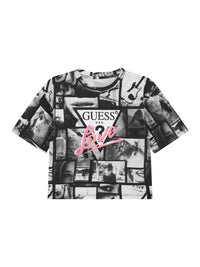T-shirt  Preto para Menina - GUESS