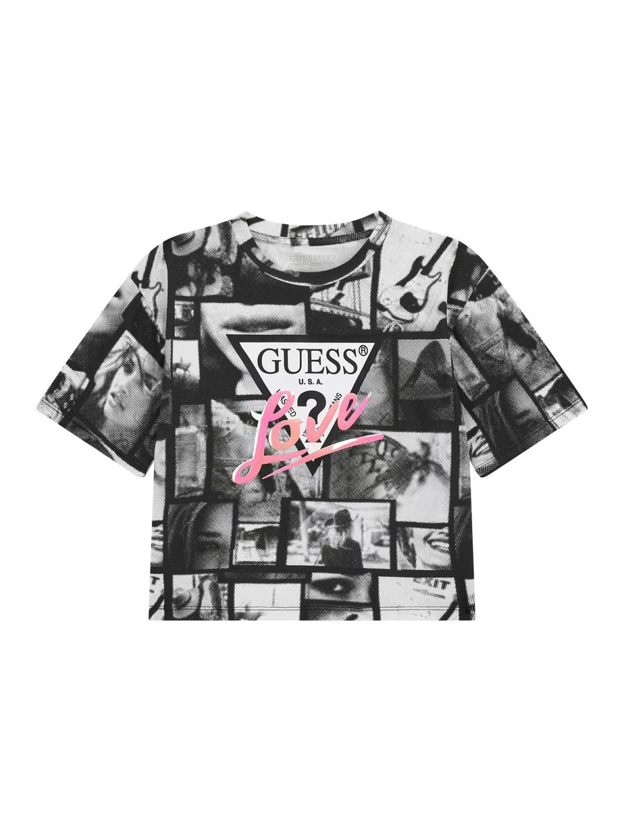 T-shirt  Preto para Menina - GUESS